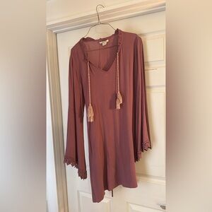 Ariat Dusty Rose Tunic with Lace Trim